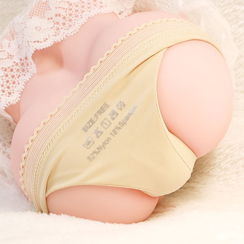 Jiuai Half-Body Male Masturbator with Vagina and Buttocks, TPE Manual Airplane Cup - Image 4