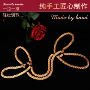 Cotton Bondage Rope for Couples, Black SM Restraint Rope, Adult Sensory Play Accessory