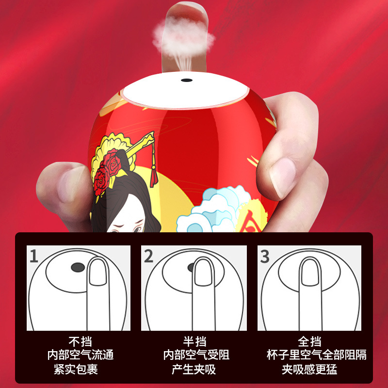 Jiuai Manual Airplane Cup Male Masturbator in TPE with Chinese-Style Design - Image 3