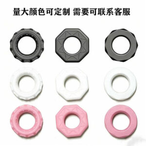 Liquid Silicone Lock Ring Sleeve, Dual Scrotum Binding Cock Ring for Men