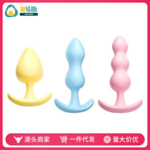 Mystery Jelly Anal Plug 3-Piece Set, Soft Rubber, Colorful, Adult Unisex