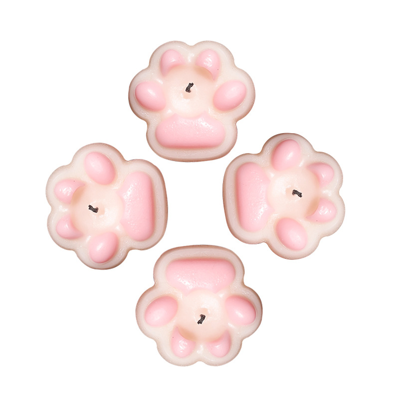 Low-Temperature Massage Candle in Cat Paw Pink, Soy Wax, Lavender Scented, Gift Boxed - Image 5