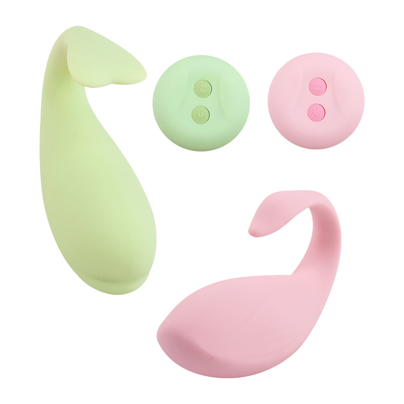 Remote Control Wearable Vibrator, Dolphin Design Silicone Couples Toy - Image 5