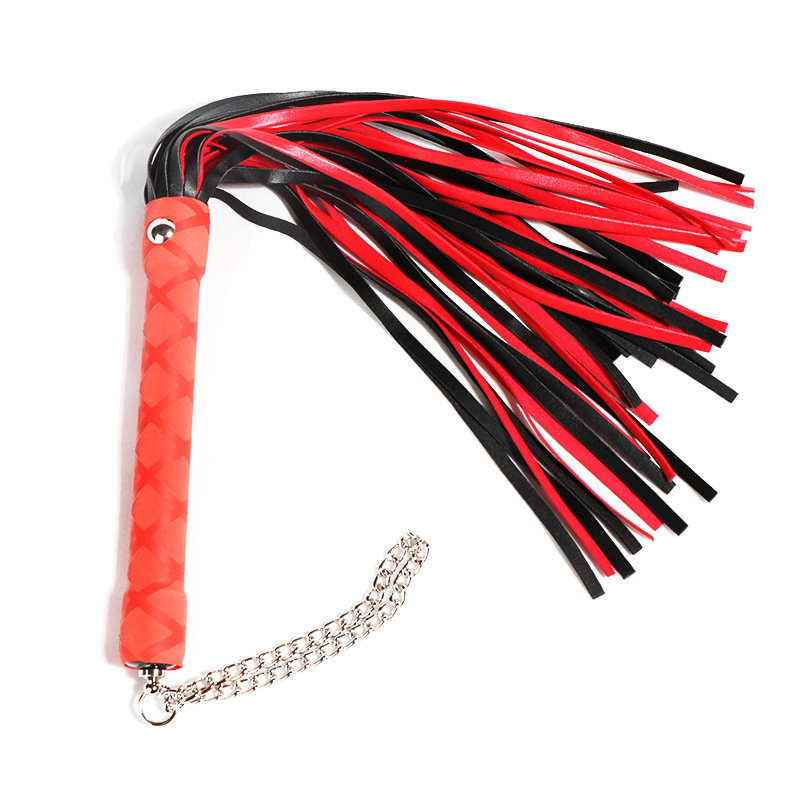 Adult Couple Bondage Kit with Whip, Handcuffs, Mouth Ball and Nipple Clamps - Image 3