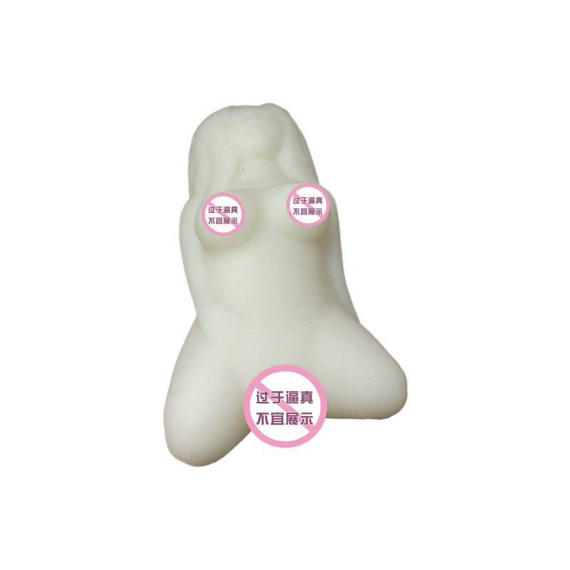 Jiuai Portable Manual Masturbation Cup in Flesh TPE for Adult Men - Image 4