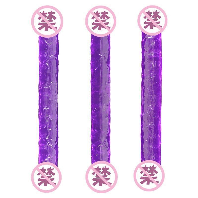 Double Dragon Dual-Head Dildo, Extra-Long TPE Shaft for Deep Masturbation Play - Image 4