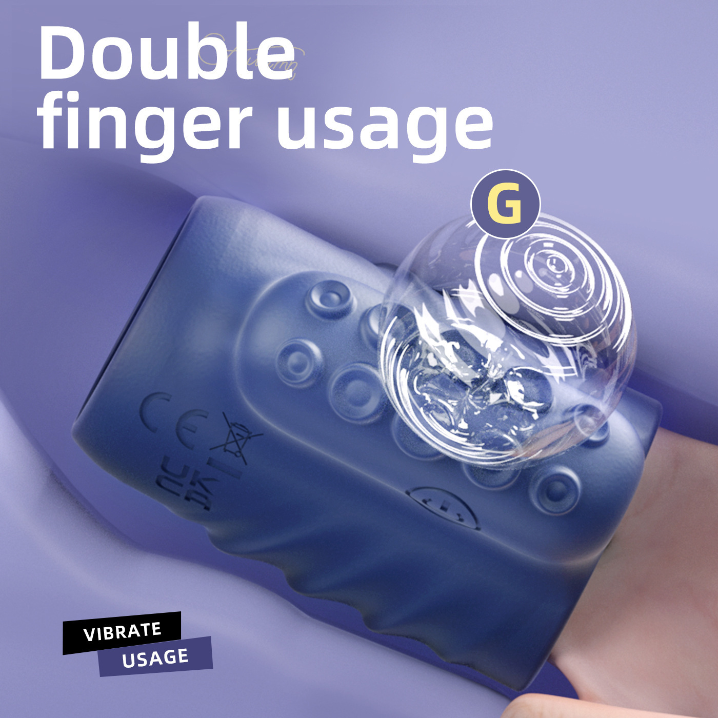Yunman Remote-Control Vibrating Cock Ring, Silicone Penis Ring for Men - Image 2