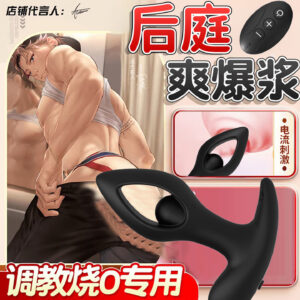 Remote Control Vibrating Anal Plug, Silicone Prostate Massager with Hollow Design