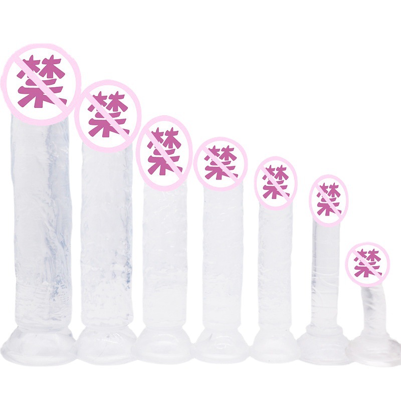 Transparent Crystal Dildo 18 cm with Suction Cup for Vaginal and Anal Play - Image 4