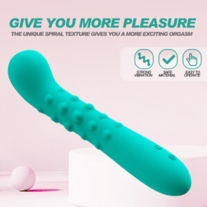 Liquid Silicone Vibrator with 7 Vibration Modes, USB Magnetic Charging, Body-Controlled