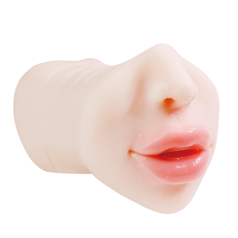 Jiuai Sanjiao Sakura Double-Headed Manual Male Masturbator in TPE, Flesh Tone - Image 3