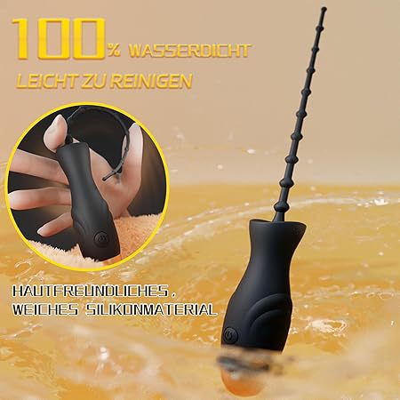 USB Rechargeable Vibrating Urethra Stick, 10-Frequency Silicone Sound for Men - Image 2