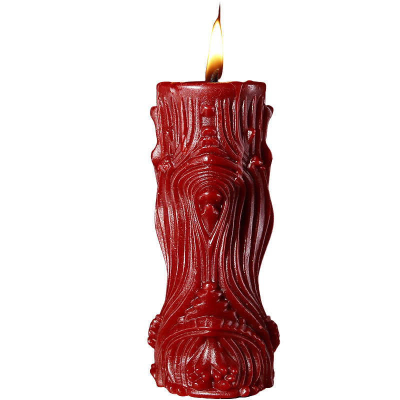 Low-Temperature Aromatherapy Massage Candle in Red, Soy Wax, Roman Style - Image 5