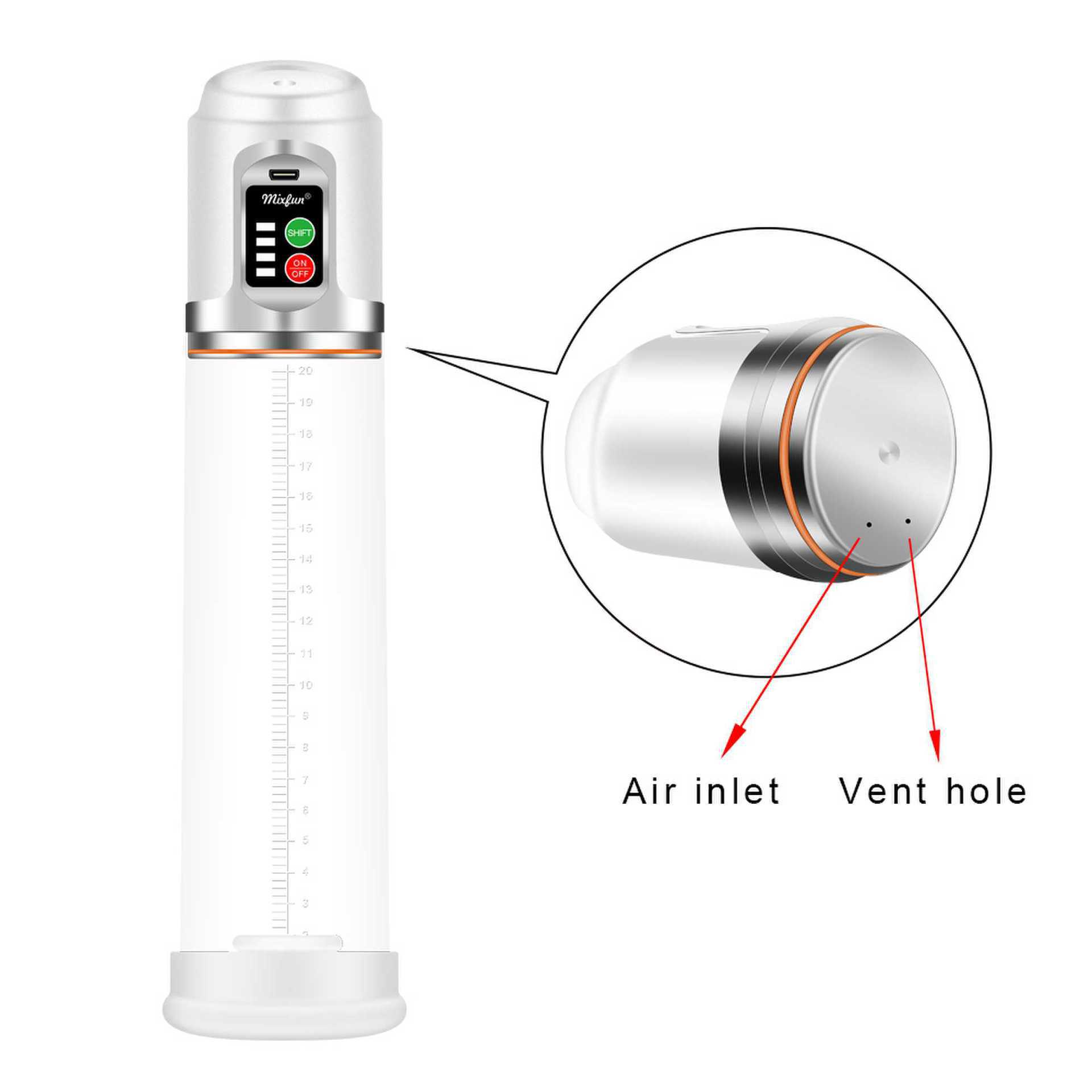 Men's Negative Pressure Vacuum Masturbation Device MM-230, Smart LCD Trainer, Button Control - Image 3