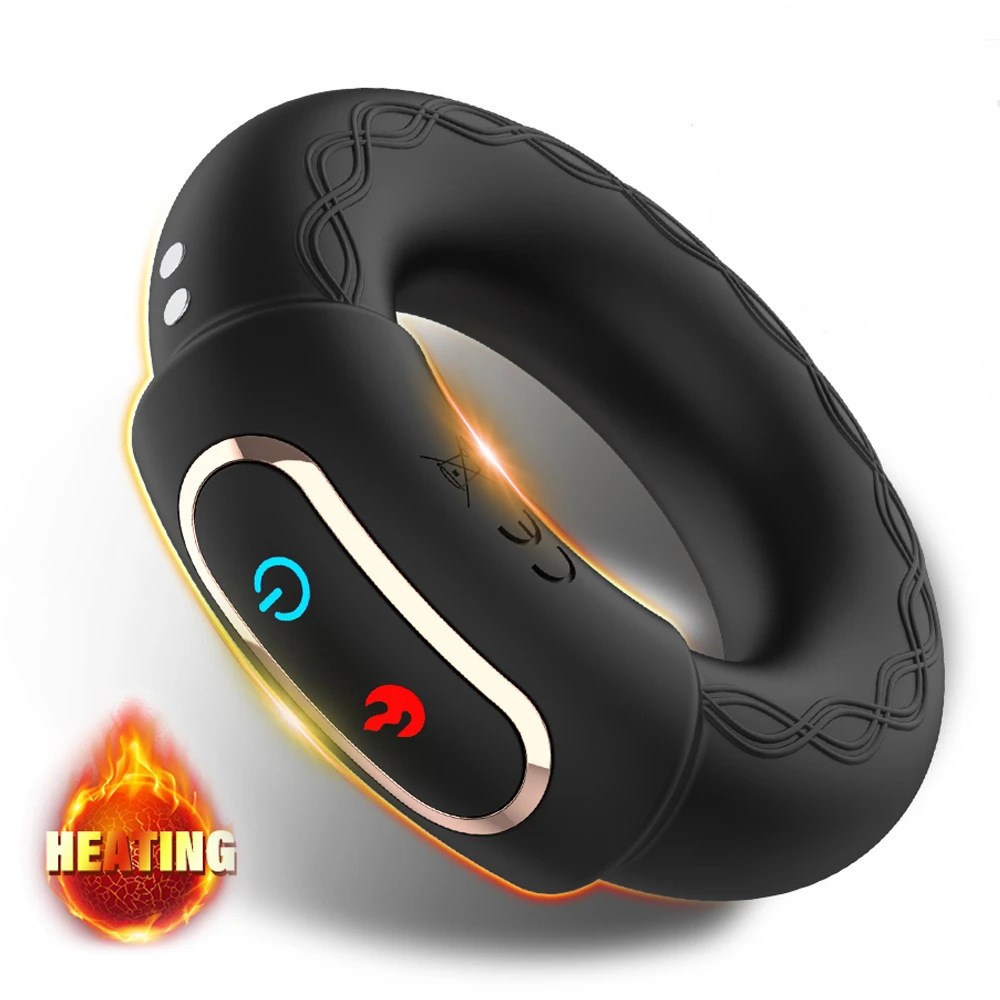 10-Frequency Vibrating Locking Ring with Remote Control, Silicone Cock Ring and Prostate Massager - Image 4