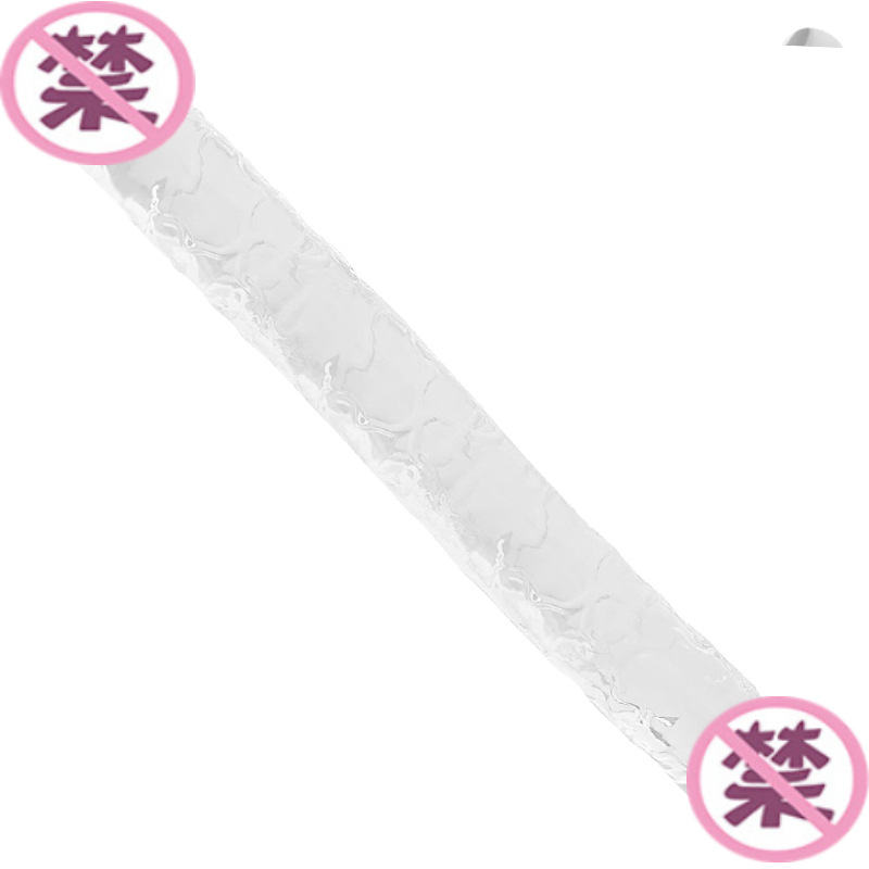 Double-Headed Transparent TPE Dildo, Flexible Dual-Ended Anal and Vaginal Toy - Image 4