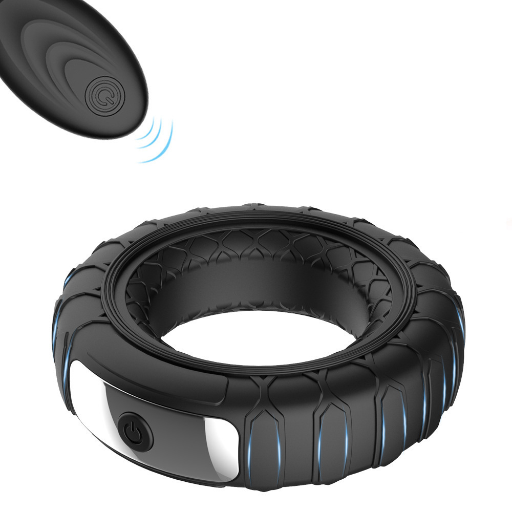 10-Frequency Vibrating Locking Ring with Remote Control, Silicone Cock Ring and Prostate Massager - Image 3