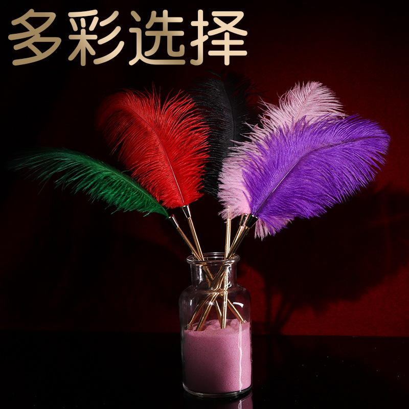 Zinc Alloy Hand Clapping Feather Stick 28cm Couple Flirting Sensory Accessory - Image 3