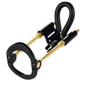 Male Penile Stretcher with Metal Bracket Connecting Ring, Manual Physical Exerciser