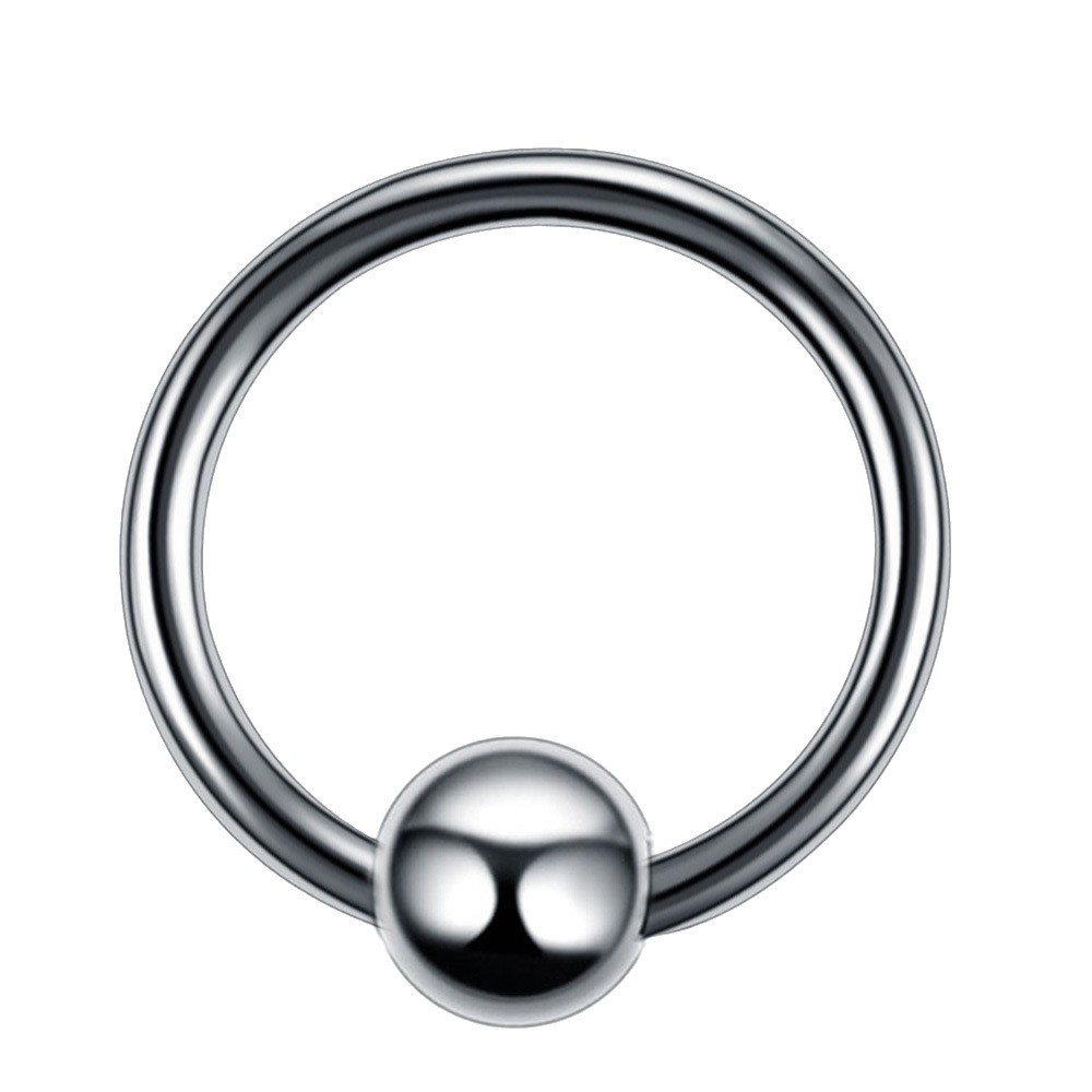 Stainless Steel Bead Cock Ring Set, 6 Sizes 2.5-4.0 cm, Manual Foreskin Restraint Rings - Image 5