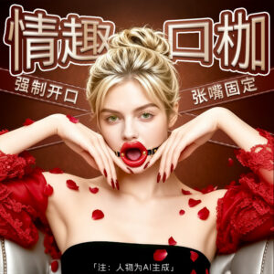 SM-含丹口塞奢享版 Adult Oral Play Mouth Accessory in Red