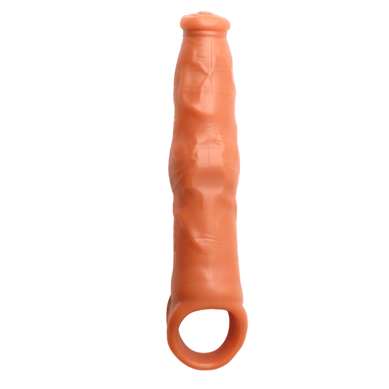 Wolf-Tooth Textured Extension Condom Sleeve, Soft TPE, Delay Design - Image 5