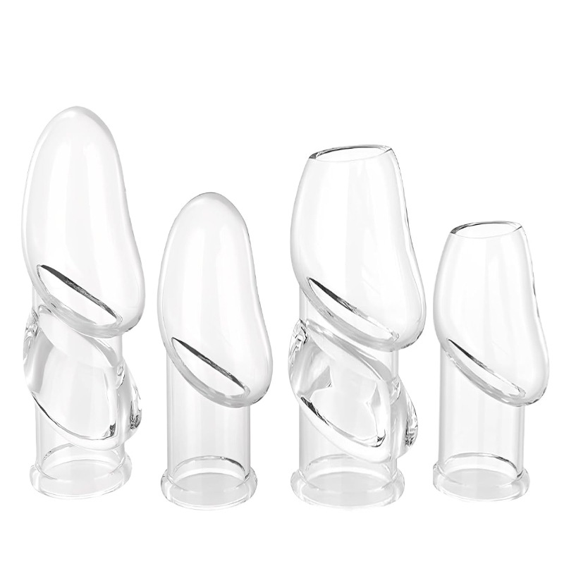 Locking Glans Sleeve Condom with Textured Wolf-Tooth Surface, TPE Reusable Delay Sleeve for Couples - Image 5