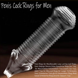 Mushroom Glans Sleeve Condom for Men, TPE Semen Locking Foreskin Cover, Flesh Tone