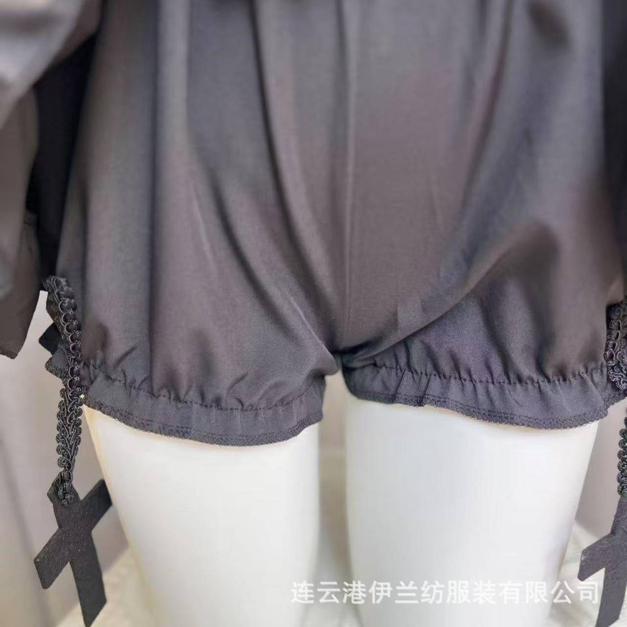 Black and White High-Waist Puff Skirt, Light Punk Outer-Wear Mini Skirt, Anti-Exposure Lining - Image 4