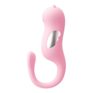 App-Controlled Seahorse Vibrating Egg with Electric Pulse, Silicone and ABS, Pink