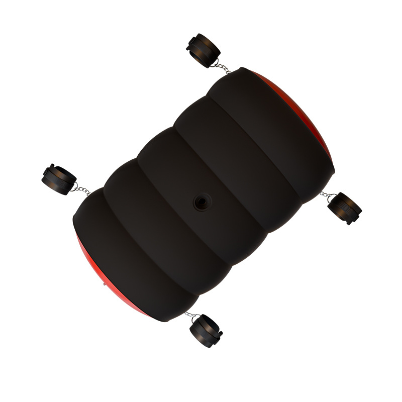 Inflatable Positioning Pillow with Handcuffs, Black PVC Flocked Adult Auxiliary Cushion - Image 5