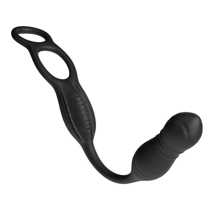 Double-Ring Remote-Control Anal Plug with Prostate Stimulation, Silicone - Image 4