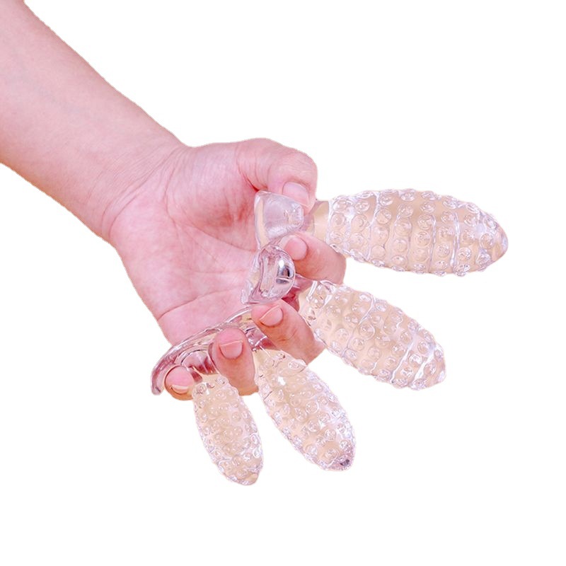 Pineapple-Textured TPE Anal Plug, Large 90 g Backdoor Trainer for Anal Play - Image 5