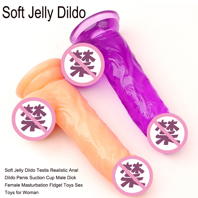 Wearable Strapless Dildo with Suction Cup, Transparent TPE, Veined Shaft with Egg Base - Image 2