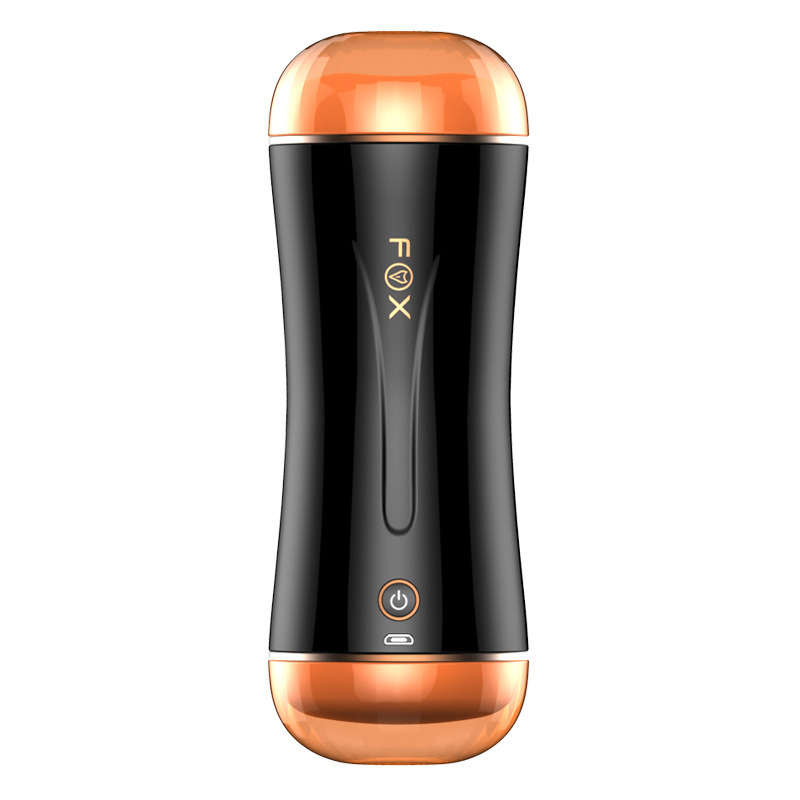 FOX Double Fun S2 Double-Head Interactive Masturbator with Voice Feedback and USB Rechargeable Motor - Image 3