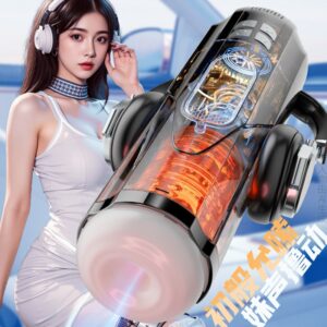 Fully Automatic Electric Male Masturbator with Telescopic Rotation and Voice Function
