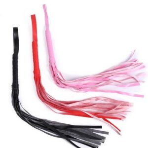 Leather Bondage Restraint Set with Whip for Adults