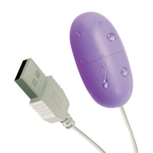 Huan Guo USB Single Vibrating Egg Rechargeable Pink ABS Adult Toy