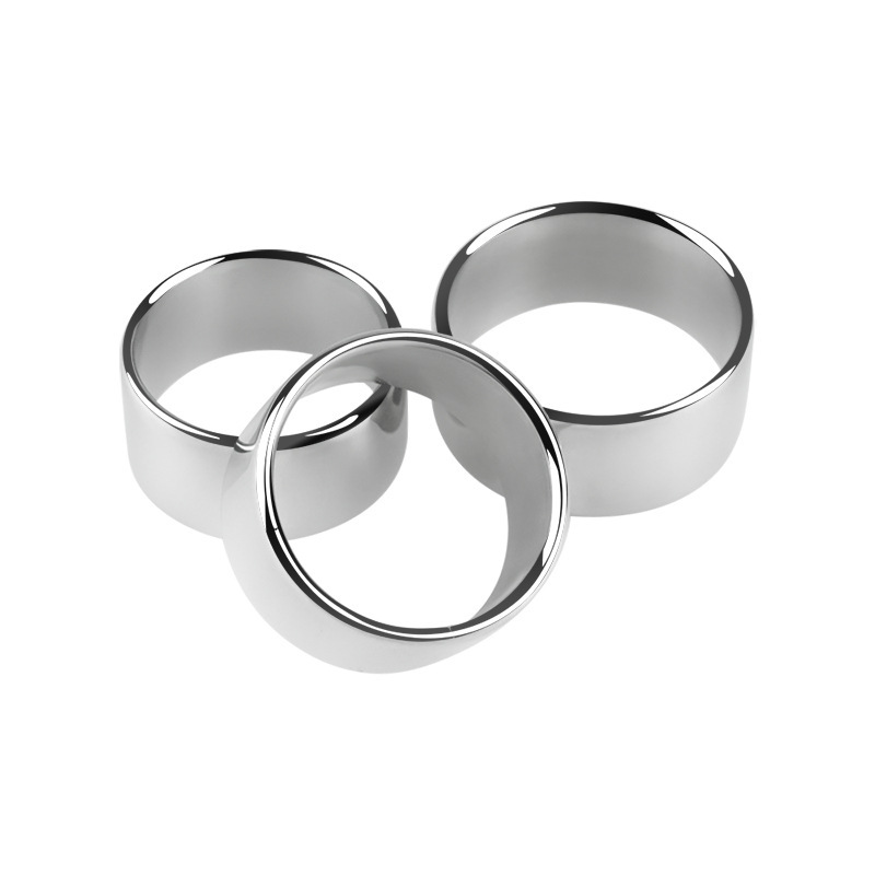 Metal Locking Cock Ring 30mm, Weighted Penis Training Ring, Non-vibrating - Image 2