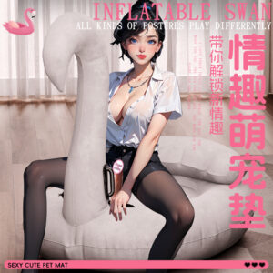 Jiuai Inflatable Swan Pillow Positioning Cushion PVC Adult Intimacy Support