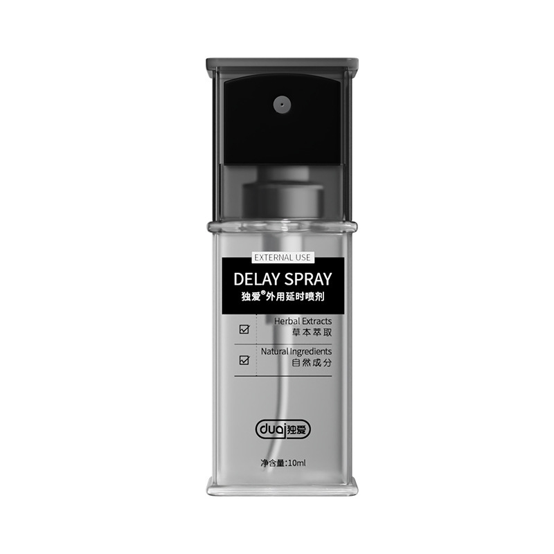 Duai Black Silver External Delay Spray 10ml Long-Lasting Non-Numbing Adult Wellness - Image 4