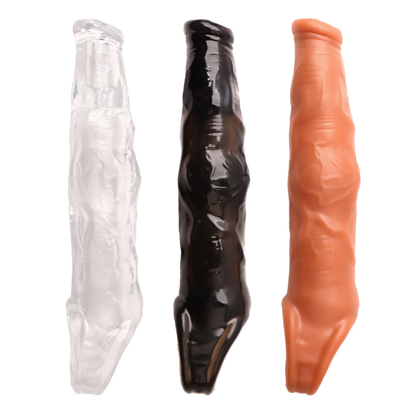 Wolf-Tooth Textured Extension Condom Sleeve, Soft TPE, Delay Design - Image 3