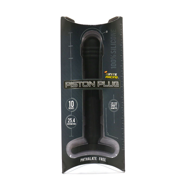 Dual-Purpose Silicone Anal Plug, 12-Inch Black Unisex Adult Toy - Image 4