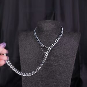 Metal Chain Traction Collar for Adult Role Play