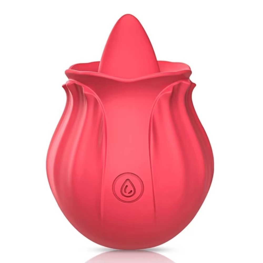 Nainujiao Rose Tongue-Licking Vibrator, Silicone Rechargeable-Style Body Teasing Toy, Pink - Image 5