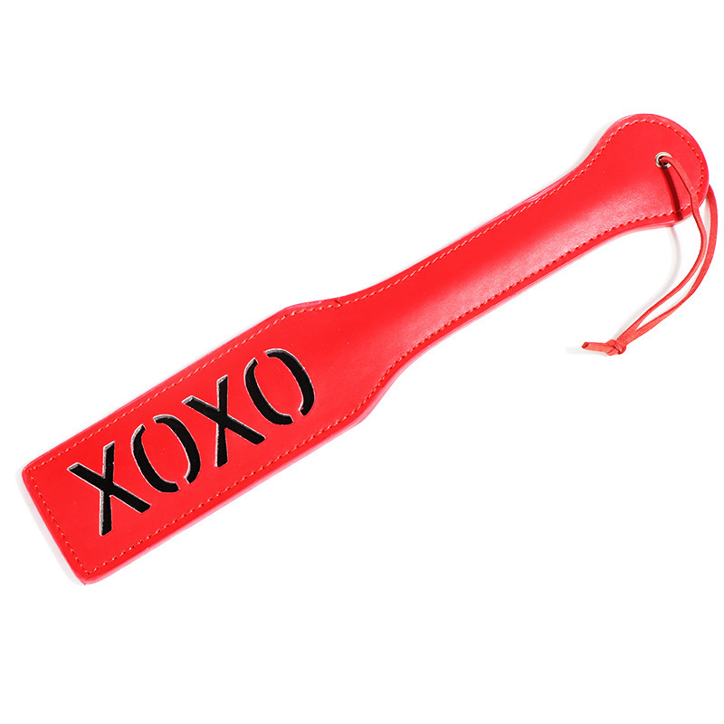 PU Leather Spanking Paddle for Couples, Adult Sensory Play Accessory, Red - Image 5