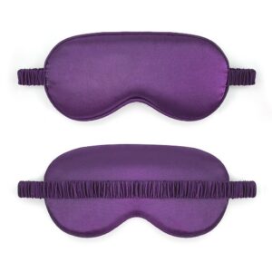 Cuffed Imitation Silk Blackout Sleep Eye Mask, Comfortable Zero Gravity Design