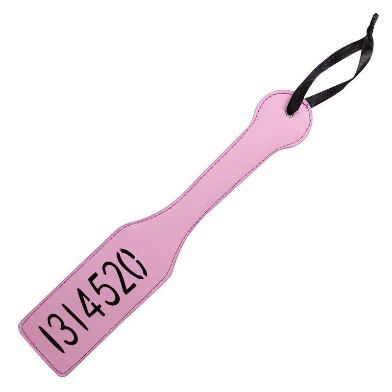 SM-520 Bondage Hand Paddle in Purple Faux Leather for Adult Couples - Image 5