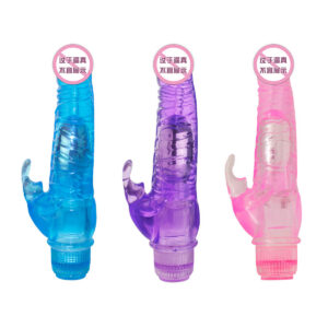 Jade Rabbit G-Spot Vibrator, Rose Red ABS Massage Stick for Adults