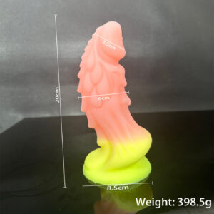 Liquid Silicone Dildo for Women, Shaped Anal Plug and Gradient Anal Beads, Colorful